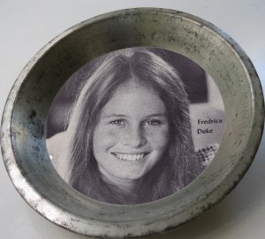 My headshot in the pie tin displayed on "Manuel's " wall